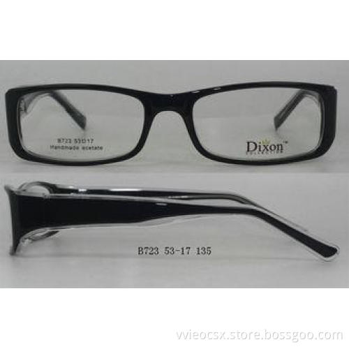 Black / Blue Rectangular Acetate Optical Frames For Men Wit